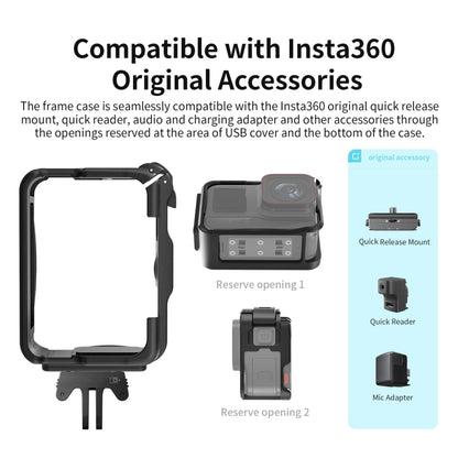 For Insta360 Ace / Ace Pro aMagisn Rabbit Cage Border Sports Camera Accessories