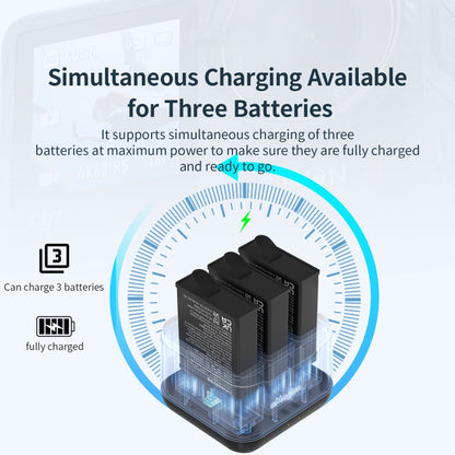 For DJI Osmo Action 4 / 3 AMagisn Battery Charger Seat, For DJI Osmo Action 4 / 3