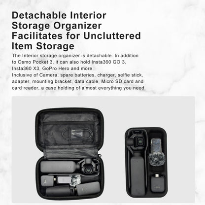 For DJI Osmo Pocket 3 aMagisn Small Organizer Bag Sports Camera Protective Accessories, For DJI Osmo Pocket 3