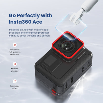 For Insta360 ACE aMagisn Tempered Film Protective Stickers Sports Camera Accessories, 6 In 1