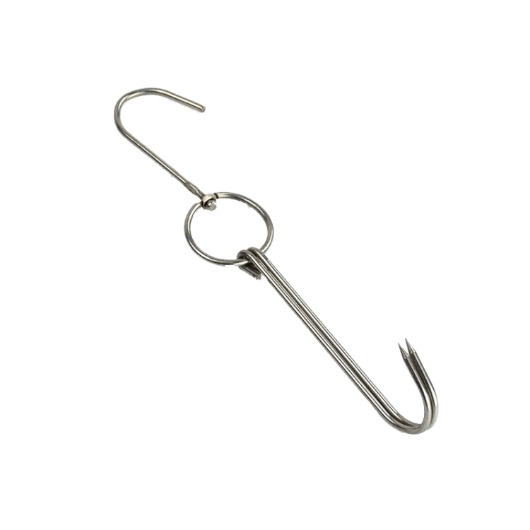 Stainless Steel Double Ring Duck Cooker Hanger Outdoor Barbecue Hanging Hook Stand, 3 Centi Small Ring 23cm, 3 Centi Small Wax Ring 24.5cm, 3 Centi Large Wax Ring 33cm, 3 Centi Medium Wax Ring 29cm, 4 Centi  Steel Thick Short 24cm����������������������...