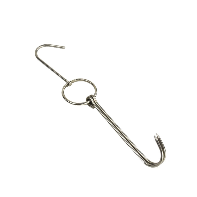 Stainless Steel Double Ring Duck Cooker Hanger Outdoor Barbecue Hanging Hook Stand, 3 Centi Small Ring 23cm, 3 Centi Small Wax Ring 24.5cm, 3 Centi Large Wax Ring 33cm, 3 Centi Medium Wax Ring 29cm, 4 Centi  Steel Thick Short 24cm����������������������...