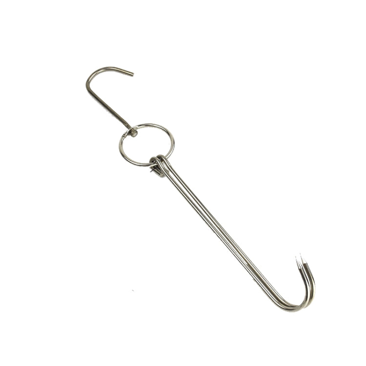 Stainless Steel Double Ring Duck Cooker Hanger Outdoor Barbecue Hanging Hook Stand, 3 Centi Small Ring 23cm, 3 Centi Small Wax Ring 24.5cm, 3 Centi Large Wax Ring 33cm, 3 Centi Medium Wax Ring 29cm, 4 Centi  Steel Thick Short 24cm����������������������...