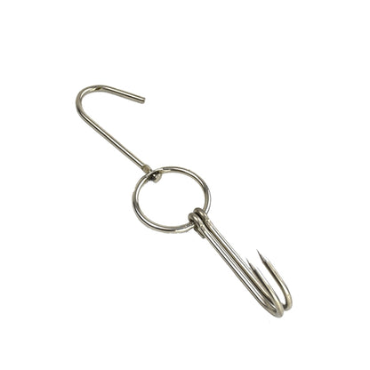 Stainless Steel Double Ring Duck Cooker Hanger Outdoor Barbecue Hanging Hook Stand, 3 Centi Small Ring 23cm, 3 Centi Small Wax Ring 24.5cm, 3 Centi Large Wax Ring 33cm, 3 Centi Medium Wax Ring 29cm, 4 Centi  Steel Thick Short 24cm����������������������...