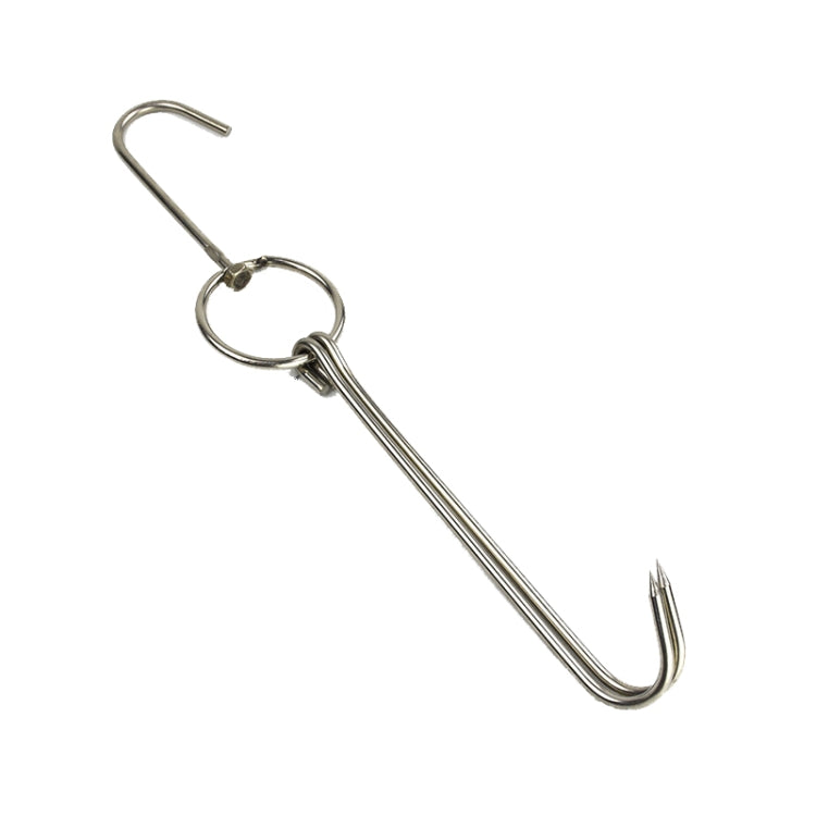 Stainless Steel Double Ring Duck Cooker Hanger Outdoor Barbecue Hanging Hook Stand, 3 Centi Small Ring 23cm, 3 Centi Small Wax Ring 24.5cm, 3 Centi Large Wax Ring 33cm, 3 Centi Medium Wax Ring 29cm, 4 Centi  Steel Thick Short 24cm����������������������...