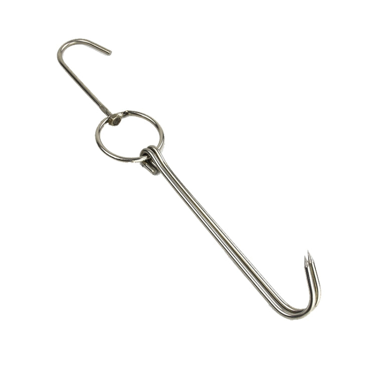 Stainless Steel Double Ring Duck Cooker Hanger Outdoor Barbecue Hanging Hook Stand, 3 Centi Small Ring 23cm, 3 Centi Small Wax Ring 24.5cm, 3 Centi Large Wax Ring 33cm, 3 Centi Medium Wax Ring 29cm, 4 Centi  Steel Thick Short 24cm����������������������...