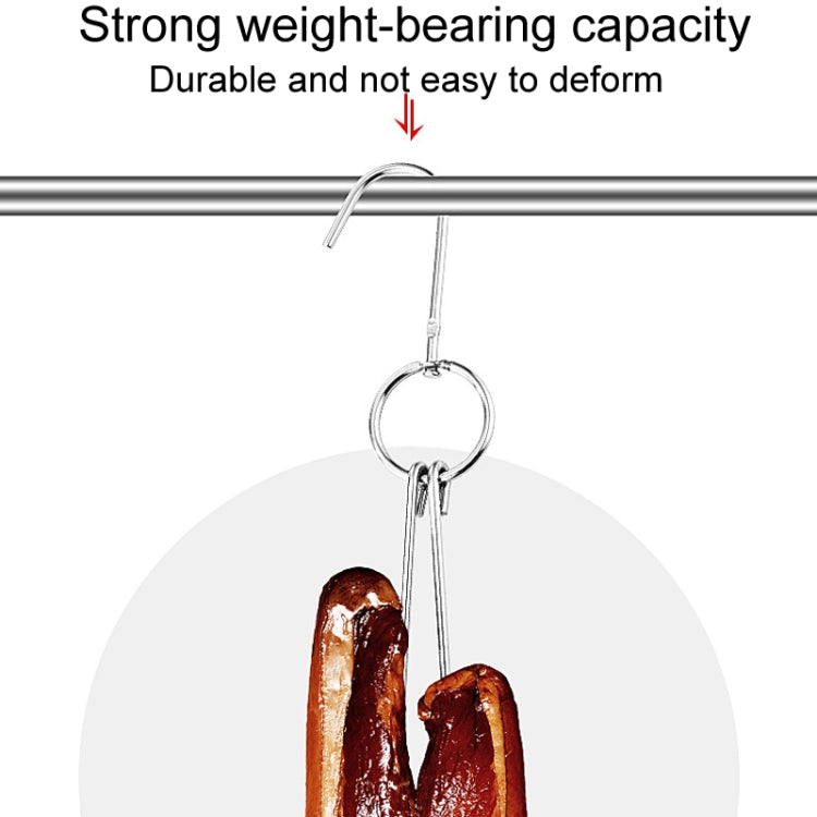 Stainless Steel Double Ring Duck Cooker Hanger Outdoor Barbecue Hanging Hook Stand, 3 Centi Small Ring 23cm, 3 Centi Small Wax Ring 24.5cm, 3 Centi Large Wax Ring 33cm, 3 Centi Medium Wax Ring 29cm, 4 Centi  Steel Thick Short 24cm����������������������...