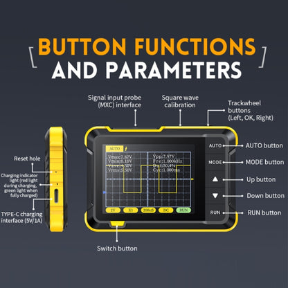 FNIRSI Handheld Small Digital Oscilloscope For Maintenance