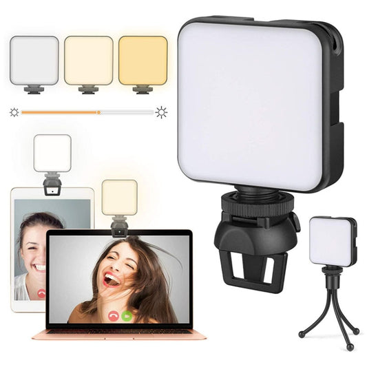W64 64LEDs Video Conferencing Mobile Laptop Live Fill Light Photography Pocket Lamp
