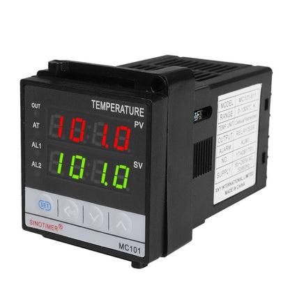 SINOTIMER MC101 Universal Input Short Case PID Intelligent Temperature Controller Meter Heating Cooling Relay SSR Solid State Output