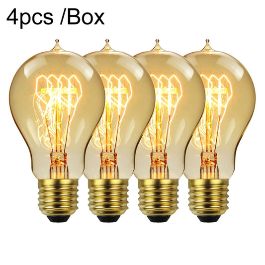 4pcs /Box A60 LED Antique Lamp Vintage Decorative Illumination Light Bulb