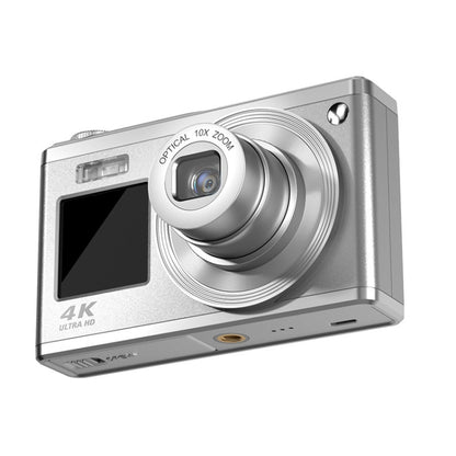 4K HD Optical Zoom Digital Camera 60MP Dual Screen Selfie Camera, No Memory
