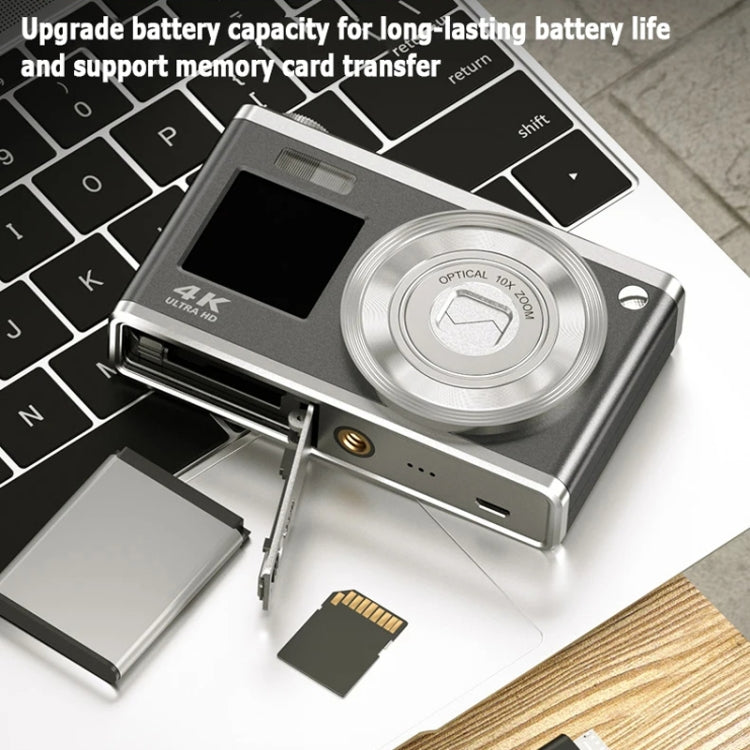 4K HD Optical Zoom Digital Camera 60MP Dual Screen Selfie Camera, No Memory