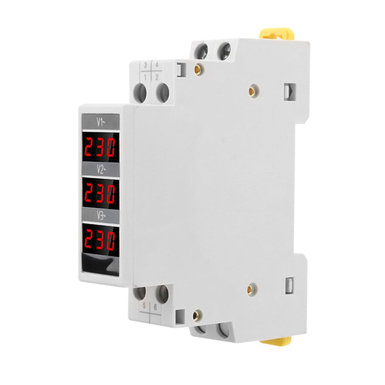 SINOTIMER SDM010 Modular Rail Type AC Three-Phase Digital Voltmeter Electronic Instrumentation
