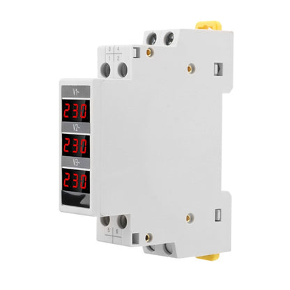 SINOTIMER SDM010 Modular Rail Type AC Three-Phase Digital Voltmeter Electronic Instrumentation