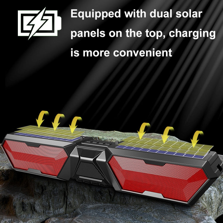 DV-880 Dual Solar Wireless Bluetooth Speaker Outdoor Long Radio