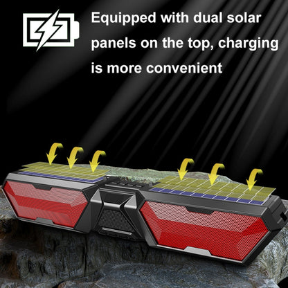 DV-880 Dual Solar Wireless Bluetooth Speaker Outdoor Long Radio