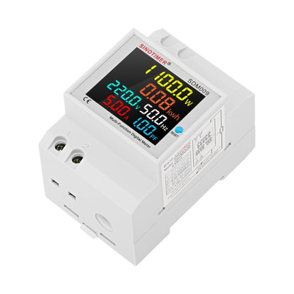 SINOTIMER SDM009 Din Rail Single-Phase Voltage Current Frequency Power Factor Electricity Multifunctional Meter