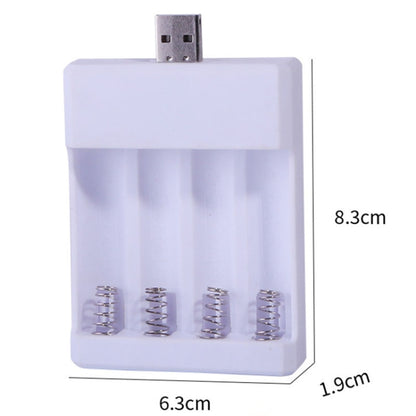 Fast USB 4 Slot Battery Charger AA/AAA Rechargeable Battery Universal Four Slot Charging Box