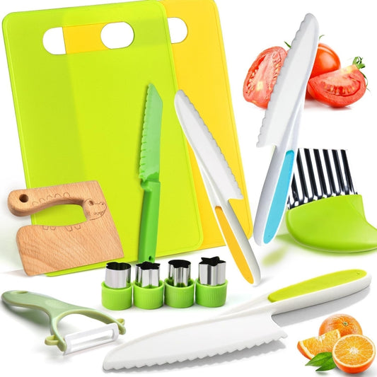 Children Cooking Knife Set Early Childhood Education Kitchen Tools, 17pcs /Set, 13pcs /Set, 6pcs /Set