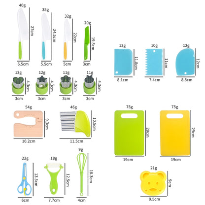 Children Cooking Knife Set Early Childhood Education Kitchen Tools, 17pcs /Set, 13pcs /Set, 6pcs /Set