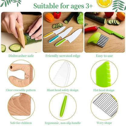 Children Cooking Knife Set Early Childhood Education Kitchen Tools, 17pcs /Set, 13pcs /Set, 6pcs /Set