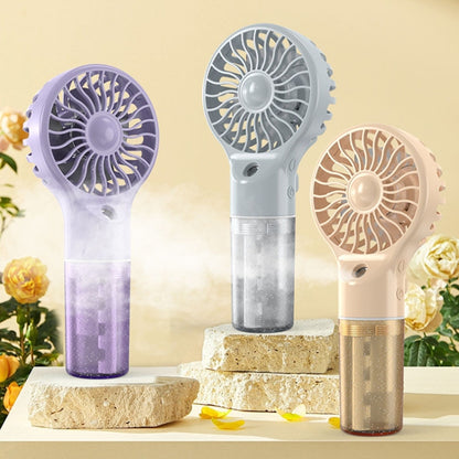 USB Rechargeable Handheld Misting Fan Portable Hydration Electrical Fan