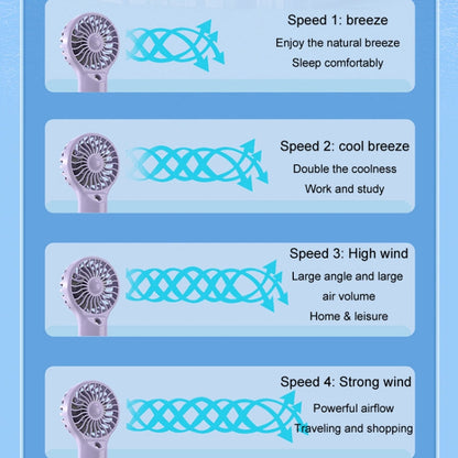 USB Rechargeable Handheld Misting Fan Portable Hydration Electrical Fan