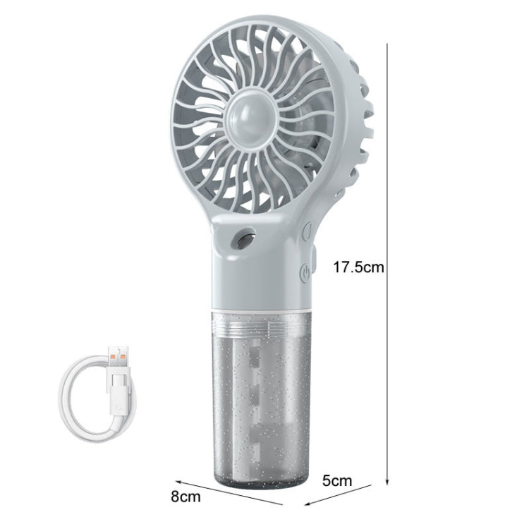 USB Rechargeable Handheld Misting Fan Portable Hydration Electrical Fan