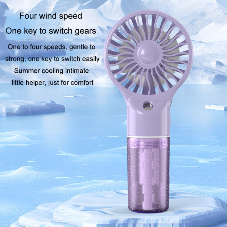 USB Rechargeable Handheld Misting Fan Portable Hydration Electrical Fan