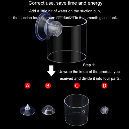 Acrylic Transparent Feeding Ring Fish Tank Feeder Floating Fixed Fish Feeder