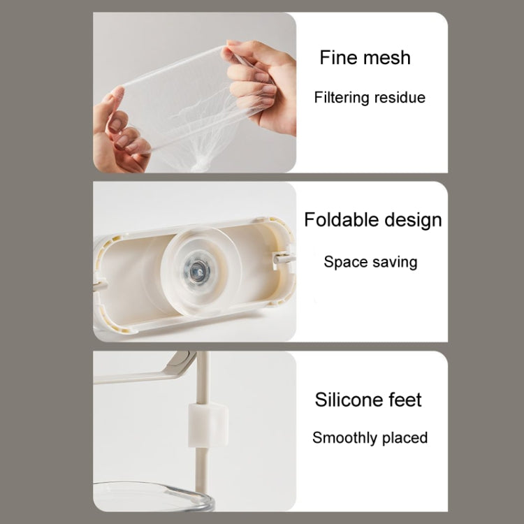 Suction Cup Kitchen Sink Filter Rack Household Draining Holder With Strainer