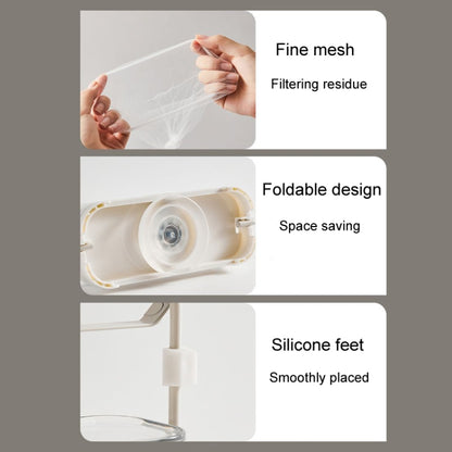 Suction Cup Kitchen Sink Filter Rack Household Draining Holder With Strainer