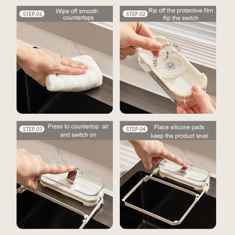 Suction Cup Kitchen Sink Filter Rack Household Draining Holder With Strainer