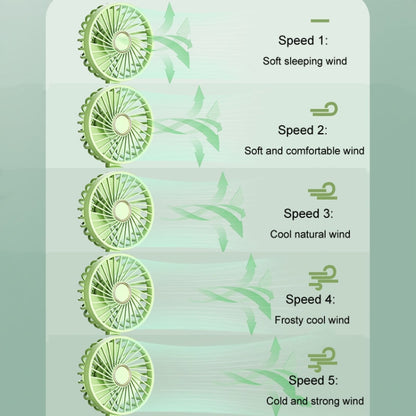 Foldable Digital Display USB Charging Fan Handheld Mute Hanging Neck Outdoor Small Fan