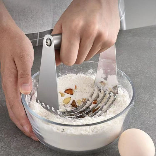Stainless Steel Cutter 5-Layer Curved Dough Mixer Kitchen Baking Flour Cutter Gadgets