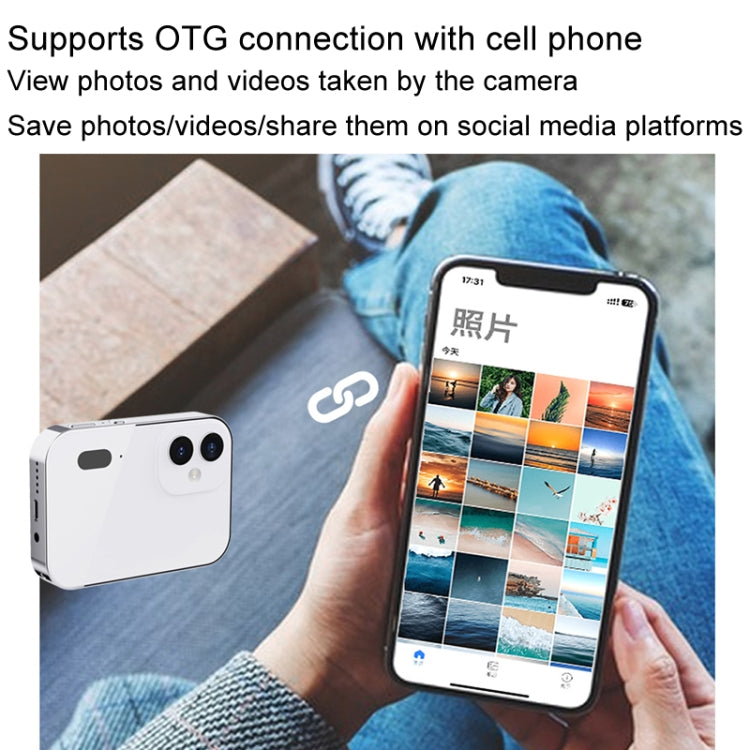 D6 CCD HD Digital Camera Movie Music Smart Camera Touch Screen Student Card Video Recorder, Excluding Memory