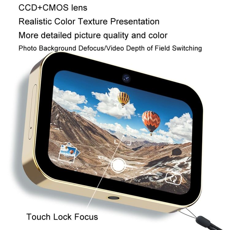 D6 CCD HD Digital Camera Movie Music Smart Camera Touch Screen Student Card Video Recorder, Excluding Memory