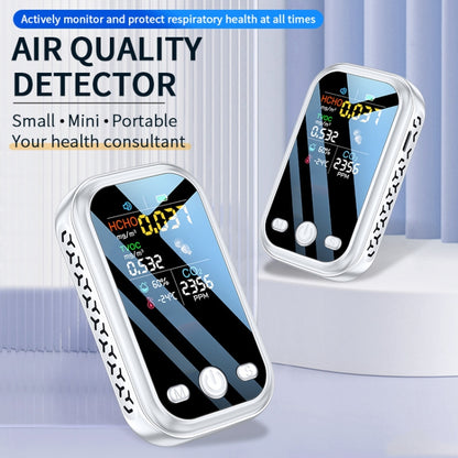 5 In 1  Air Quality Monitor TVOC HCHO CO2 Detector Temperature Humidity Tester