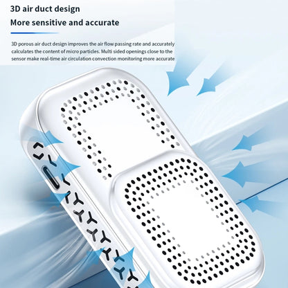 5 In 1  Air Quality Monitor TVOC HCHO CO2 Detector Temperature Humidity Tester