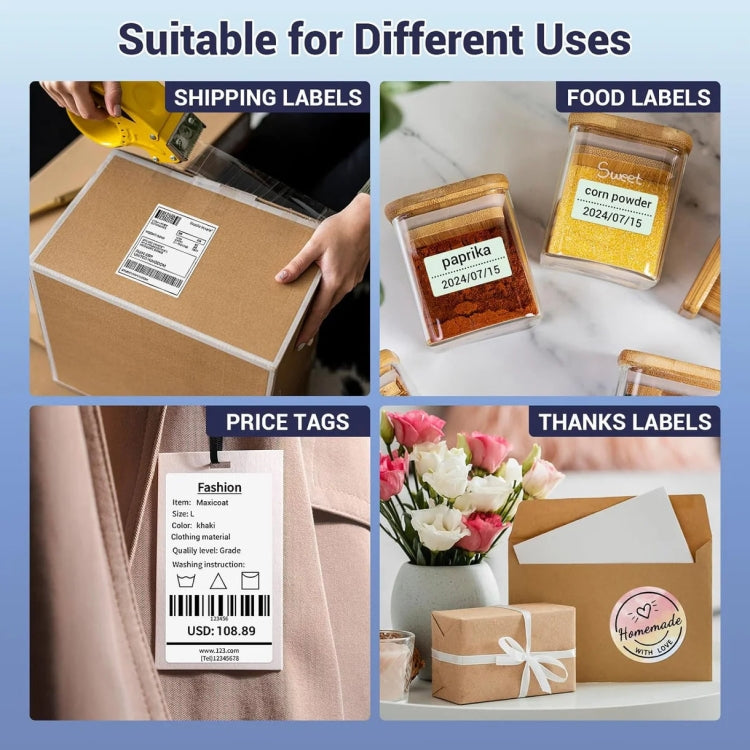 Phomemo PM245-BT Bluetooth Shipping Label Printer Support Labels Width  1- 4.6 Inch