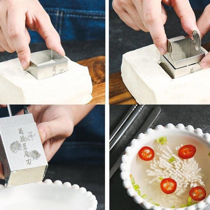 Chrysanthemum Shredded Tofu Knife Mold 304 Stainless Steel Tofu Knife Kitchen Tools