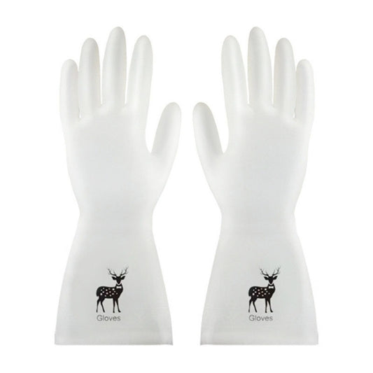 Waterproof Kitchen Dishwashing Gloves Household PVC Non-slip Laundry Housework Gloves, S, M, L