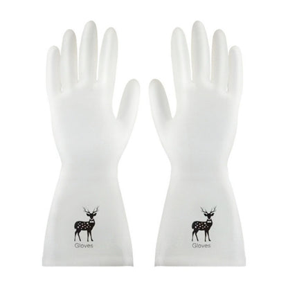 Waterproof Kitchen Dishwashing Gloves Household PVC Non-slip Laundry Housework Gloves, S, M, L
