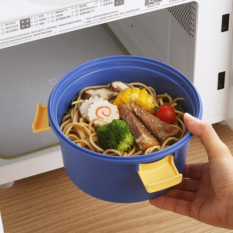 1100ml Cartoon Round Microwaveable Bento Box Outdoor Student Lunch Box, Beauty Pink, Space Blue, Bear Brown