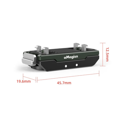 AMagisn Metal Magnetic Quick Release + Top Cover, For Insta360 Ace / Ace Pro / X5 / X3 / X2 / GoPro HERO12 Black, Metal+Top Cover
