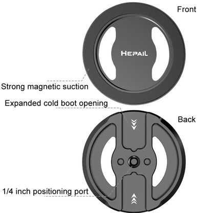 حامل تصوير ثابت بقاعدة مغناطيسية HEPAIL MS06 Magsafe للهواتف المحمولة، MS06