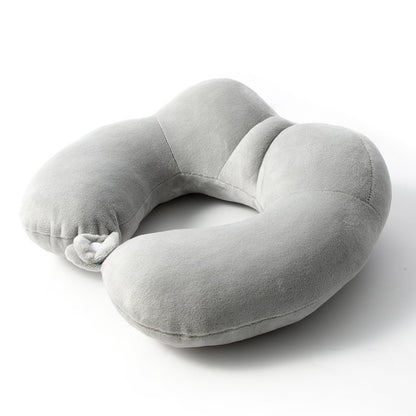 Portable Nap Neck Care Pillow Multifunctional Airplane Travel U-Shaped Pillow, Gray PP Cotton, Dark Gray PP Cotton, Navy Blue PP Cotton, Gray Memory Cotton, Dark Gray Memory Cotton, Navy Blue Memory Cotton