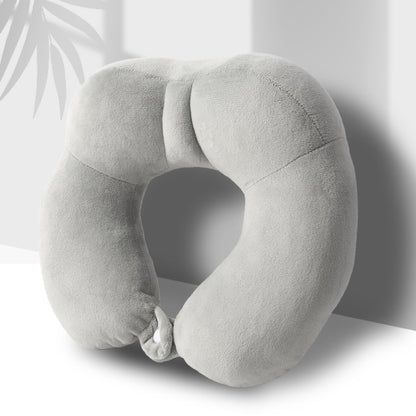 Portable Nap Neck Care Pillow Multifunctional Airplane Travel U-Shaped Pillow, Gray PP Cotton, Dark Gray PP Cotton, Navy Blue PP Cotton, Gray Memory Cotton, Dark Gray Memory Cotton, Navy Blue Memory Cotton
