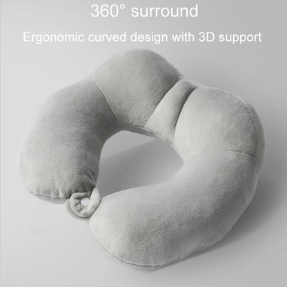 Portable Nap Neck Care Pillow Multifunctional Airplane Travel U-Shaped Pillow, Gray PP Cotton, Dark Gray PP Cotton, Navy Blue PP Cotton, Gray Memory Cotton, Dark Gray Memory Cotton, Navy Blue Memory Cotton